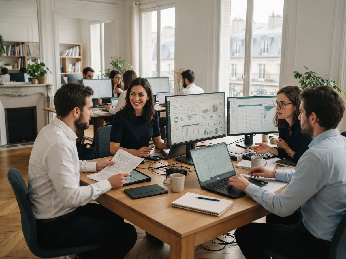 Sévélune — équipe d'analystes travaillant sur les modèles de données